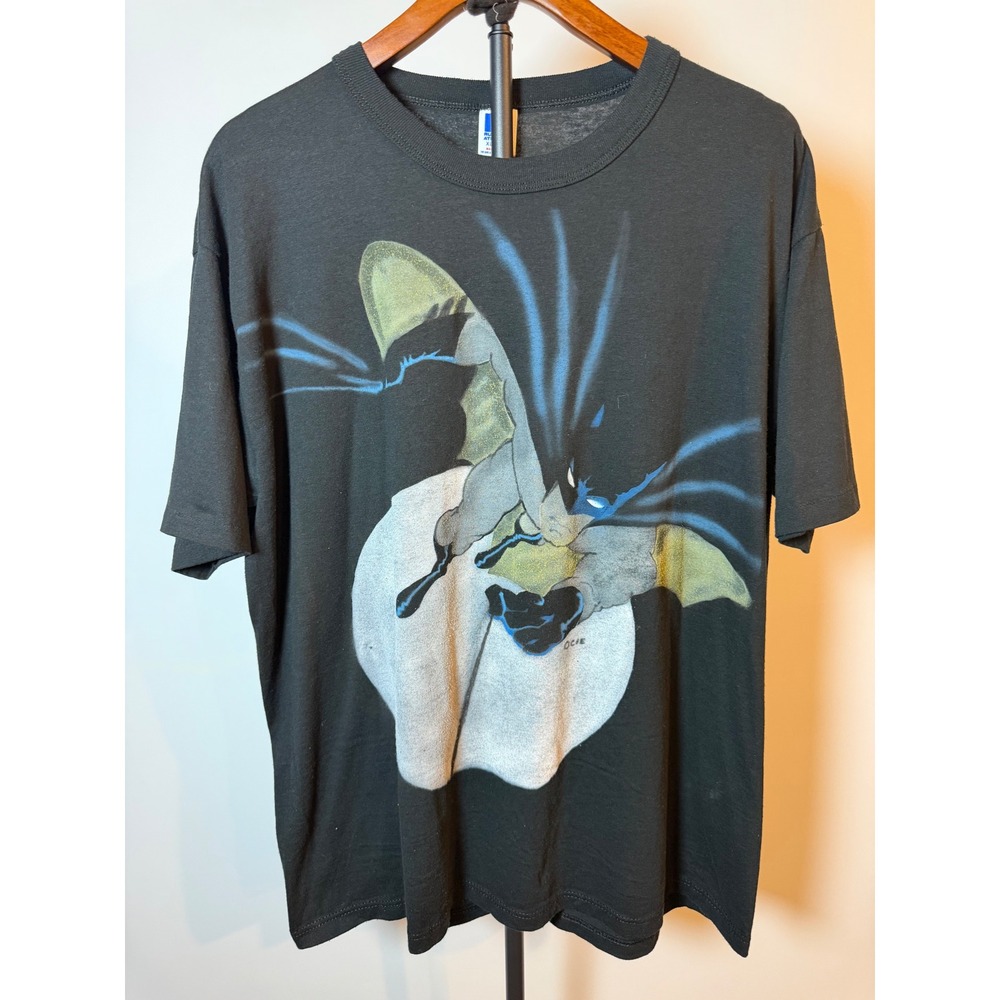 Vintage Russell Athletic Batman Graphic T-Shirt Black XL Made in USA 90s DC